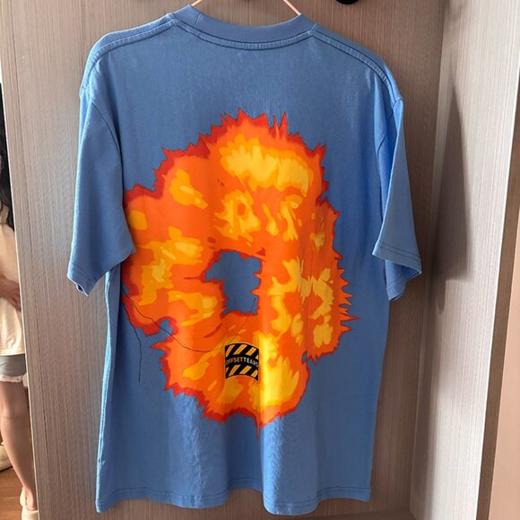 Denim Tears X Offset Blue Loose Round Neck T-Shirt - Picture 5 of 5